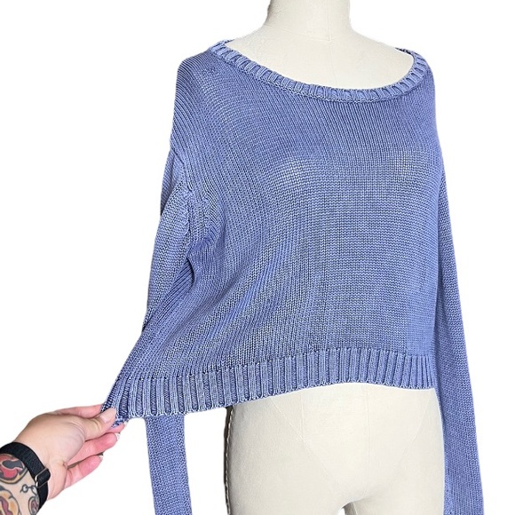 Delia*s Slouchy Cropped Sweater size L - Picture 7 of 15